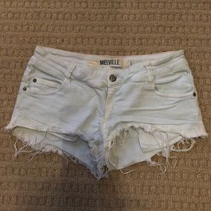 Mint green distressed brandy Melville shorts